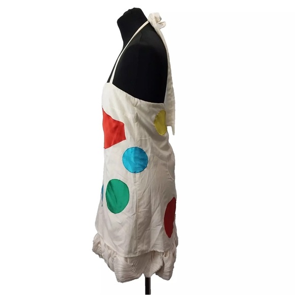 Alice + Olivia multicolor Silk Halter Dress with Ruffle Hem Size XS MSRP $595 - Picture 4 of 12